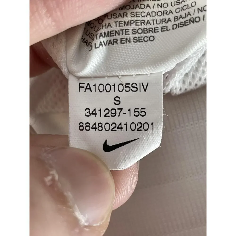 Nike Jacket Mens Small White Blue Windrunner Hooded Full‎ Zip Retro Running